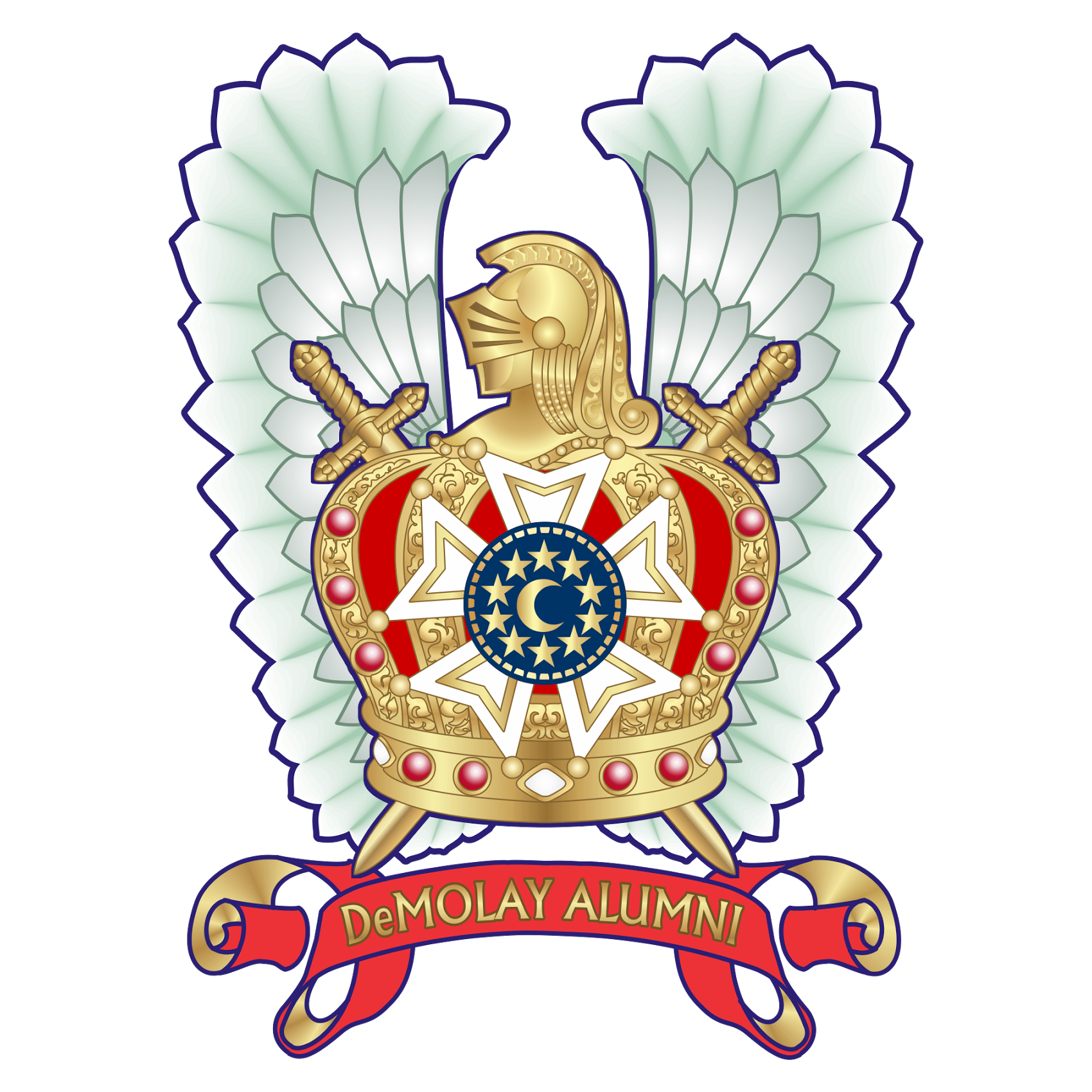 Marca da associação Sênior DeMolay